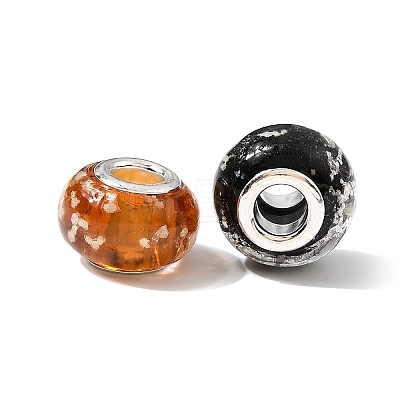 Glow In The Dark Handmade Luminous Style Lampwork Large Hole European Beads LPDL-R007-02-1