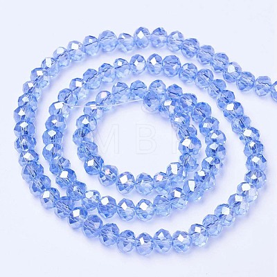 Electroplate Glass Beads Strands EGLA-A034-T3mm-B09-1