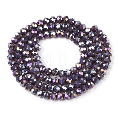 Electroplate Glass Beads Strands LS-EGLA-A044-P3mm-B11-1
