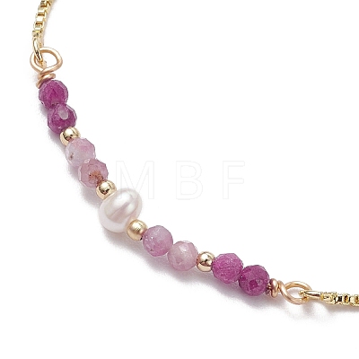 Brass Chain Bracelet BJEW-JB11700-1