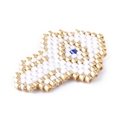 Handmade Seed Beads Pendants SEED-I012-13A-1