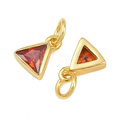Brass Pave Cubic Zirconia Charms CU-CBA3D67-10G-04-1
