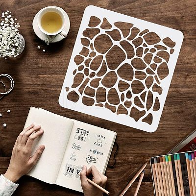 Large Plastic Reusable Drawing Painting Stencils Templates DIY-WH0172-604-1