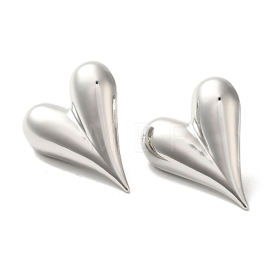 Brass Stud Earrings for Women EJEW-M251-02P-1