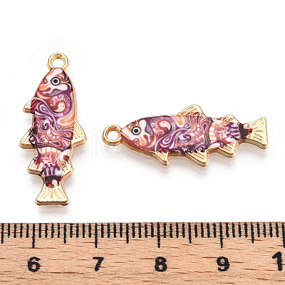 Alloy Enamel Pendants FIND-C037-16G-05-1-1