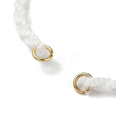 Braided Cotton Cord Bracelet Making MAK-L043-02G-15-1