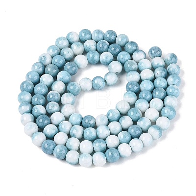 Opaque Ombre Effect Dyed Glass Beads Strands GLAA-Q106-04A-09-1