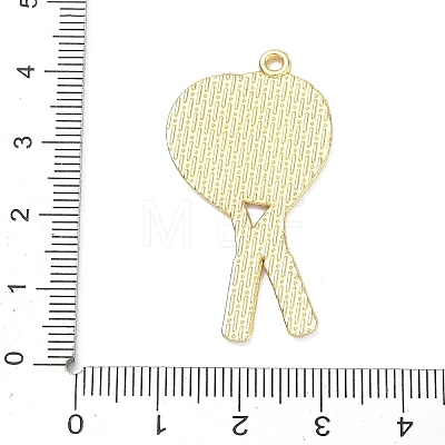 Tennis Alloy Enamel Pendants AL-CBA292F-02J-G-1