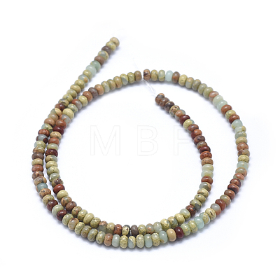 Natural Aqua Terra Jasper Beads Strands G-N0128-49-4mm-1