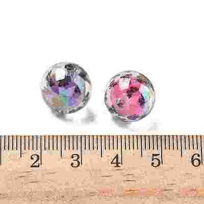 Transparent UV Plating Acrylic Beads PACR-Z002-01B-1