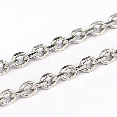 Tarnish Resistant 304 Stainless Steel Cable Chains CHS-L001-68-1.2mm-1