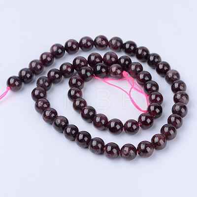 Natural Garnet Beads Strands X-G-Q462-4mm-23-1