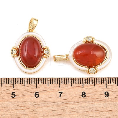 Natural Agate(Dyed & Heated) and Shell Pendants GG-CBA7C8E-01A-1