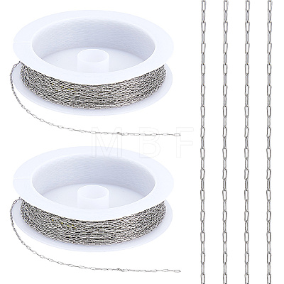 20M 304 Stainless Steel Paperclip Chains CHS-DC0001-06-1