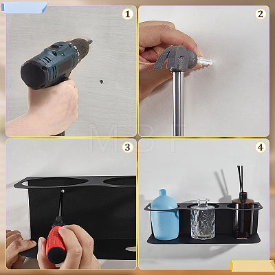 Iron Wall Mounted Spray Bottle Holder ODIS-WH0030-279-1