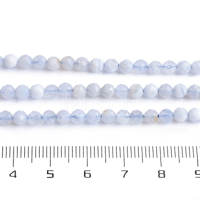 Natural Blue Lace Agate Beads Strands G-K366-B02-02-1