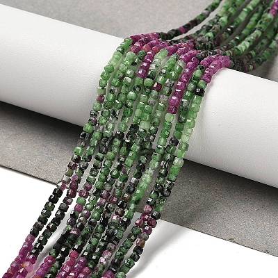 Natural Ruby in Zoisite Beads Strands G-K373-A02-01-1