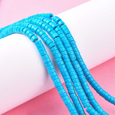 Synthetic Turquoise Beads Strands X-TURQ-G110-4x2mm-06-1