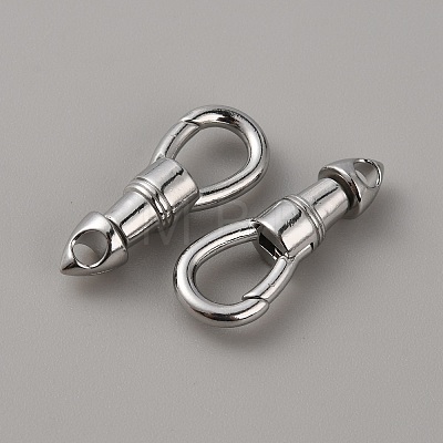 304 Stainless Steel Lobster Claw Clasps STAS-WH0044-19P-1