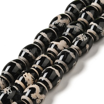 Tibetan Style dZi Beads Strands G-F726-A-1