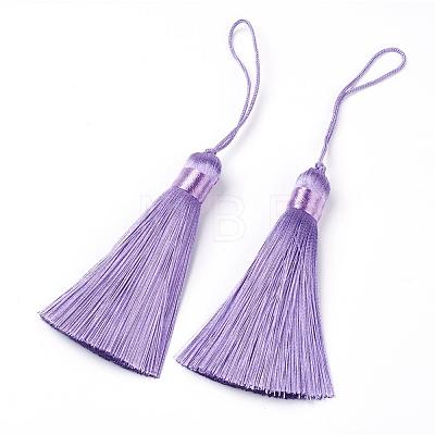 Polyester Tassel Big Pendants HJEW-K030-B-1