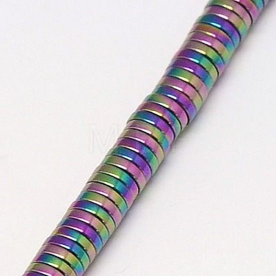 Electroplate Non-magnetic Synthetic Hematite Beads Strands G-J164A-3mm-03-1