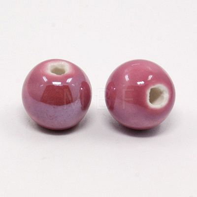 Handmade Porcelain Beads PORC-D001-10mm-06-1