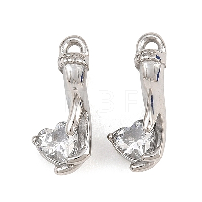 304 Stainless Steel Rhinestone Pendants RB-CBA02E8-08P-1