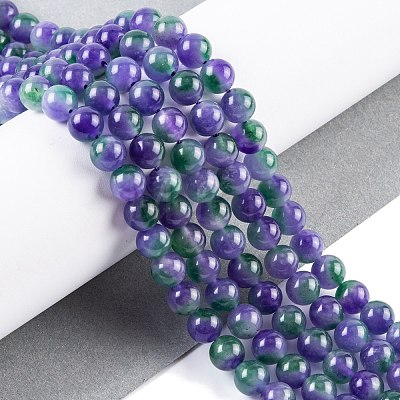 Natural Malaysia Jade Beads Strands G-A146-8mm-C12-1