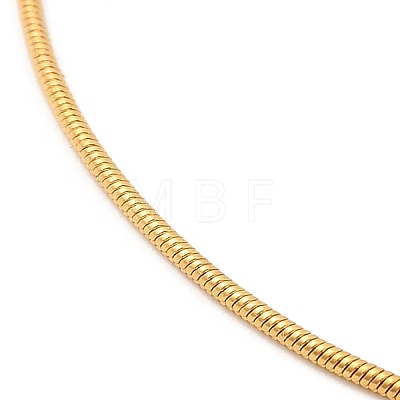 304 Stainless Steel Snake Chain Necklace for Women NJEW-G104-01G-1