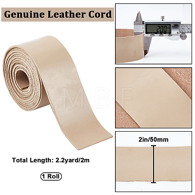 2M Flat Leather Cord LC-WH0007-07D-04-1