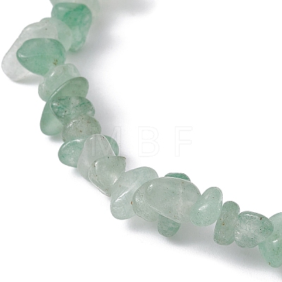 Natural Green Aventurine Chips Beaded Stretch Bracelets for Women BJEW-JB10046-04-1