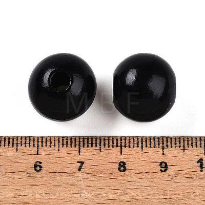 Painted Natural Wood Beads WOOD-A018-16mm-20-1