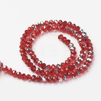 Electroplate Transparent Glass Beads Strands LS-EGLA-A034-T8mm-M05-1