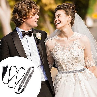 Polyester Bridal Belts DIY-WH0043-02A-1