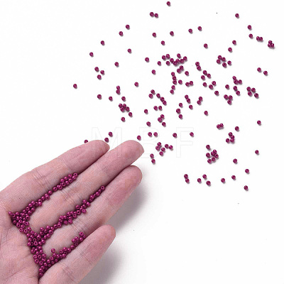 11/0 Grade A Baking Paint Glass Seed Beads X-SEED-N001-A-1057-1