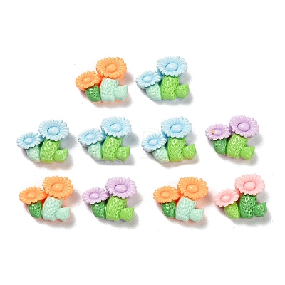 Opaque Resin Cabochons RESI-I068-01A-02-1
