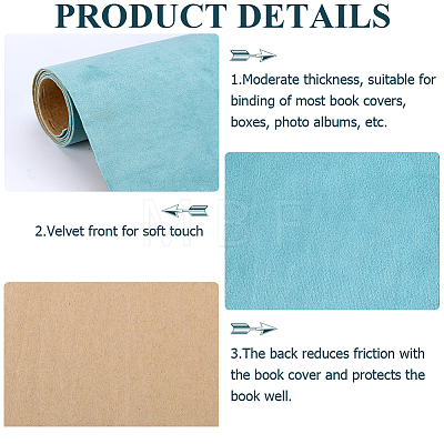 1.1M Self Adhesive Velvet Book Covers DIY-WH0491-88B-07-1