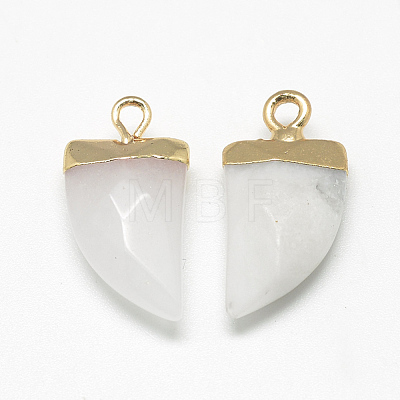 Natural White Jade Pointed Pendants X-G-Q966-12-1