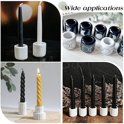 10Pcs Porcelain Candle Cups AJEW-SC0004-45B-1