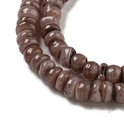 Dyed Natural Freshwater Shell Beads Strands BSHE-G039-07I-1