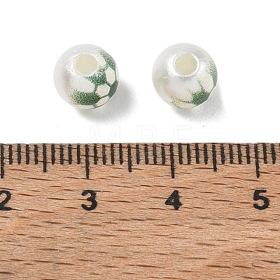 Sports Printed ABS Plastic Beads PL-CBA1C22-06-1