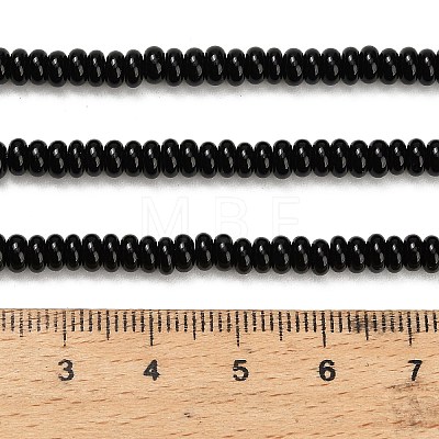 Natural Black Onyx Beads Strands X-G-L635-A01-4x2mm-01-1