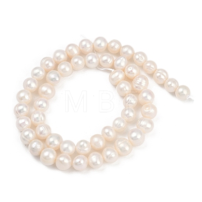 Natural Cultured Freshwater Pearl Beads Strands PEAR-I007-07X-06A-1