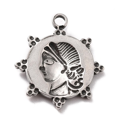 304 Stainless Steel Charms STAS-B024-72P-1