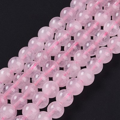 Natural Rose Quartz Beads Strands G-E252-01-6mm-1