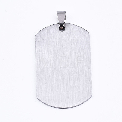 201 Stainless Steel Quote Pendants X-STAS-T044-231P-1