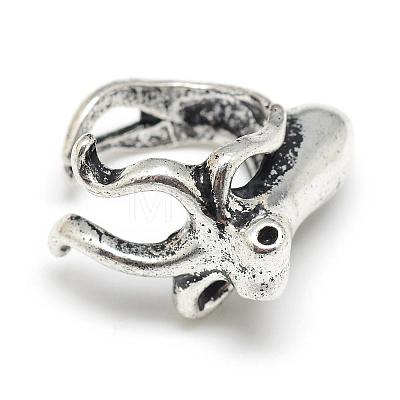 Adjustable Alloy Cuff Finger Rings RJEW-S038-087-1