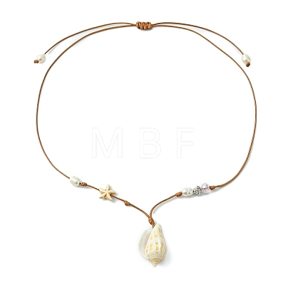Shell Pendant Necklaces X1-NJEW-TA00179-03-1