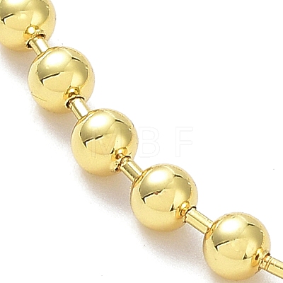 Long-Lasting Plated Brass Round Bead Slider Beacelets for Women Men BJEW-E089-01G-02-1